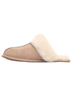 Leder-Hausschuhe "Scuffette II" in Beige