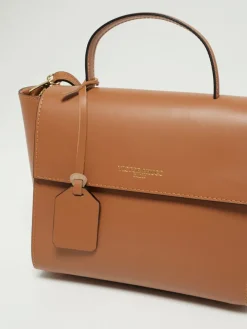 Leder-Henkeltasche "Nael" in Camel - (B)26,5 x (H)21 x (T)8,5 cm