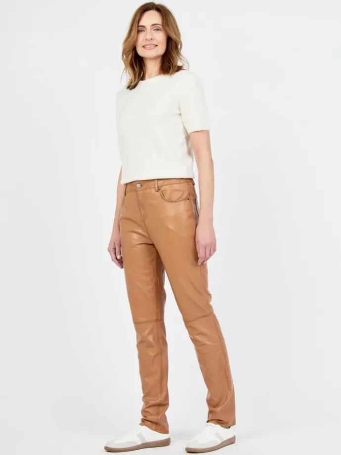 Lederhose 31019444 in light cognac