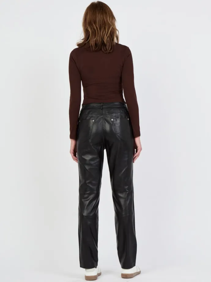 Lederhose 31019444 in schwarz
