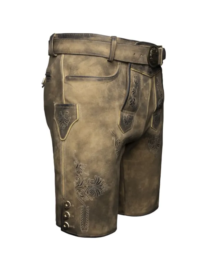 Lederhose Ammersee in grau