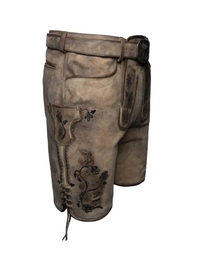 Lederhose Archibald in dunkelbraun