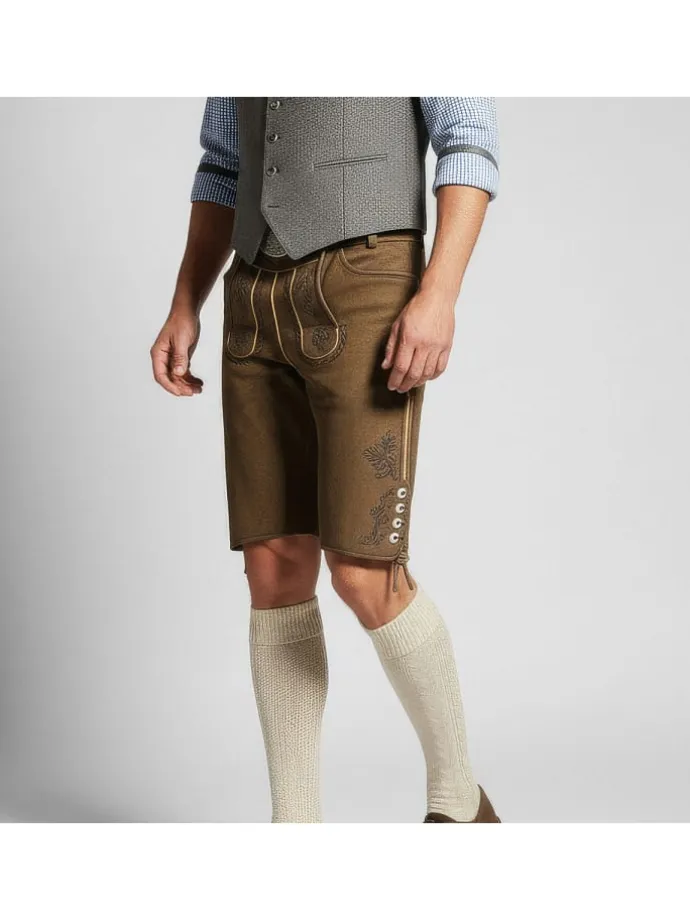Lederhose Bertram in braun