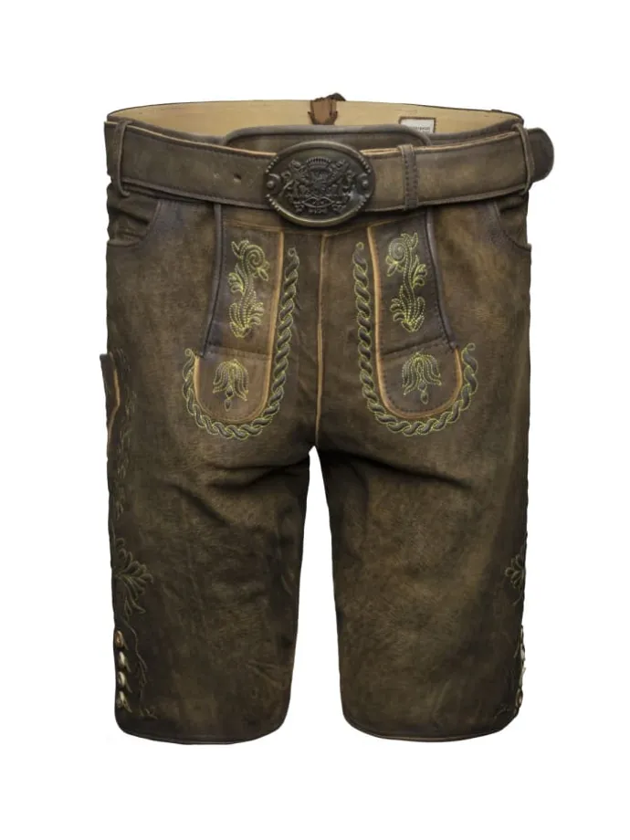 Lederhose Bertram in dunkelbraun