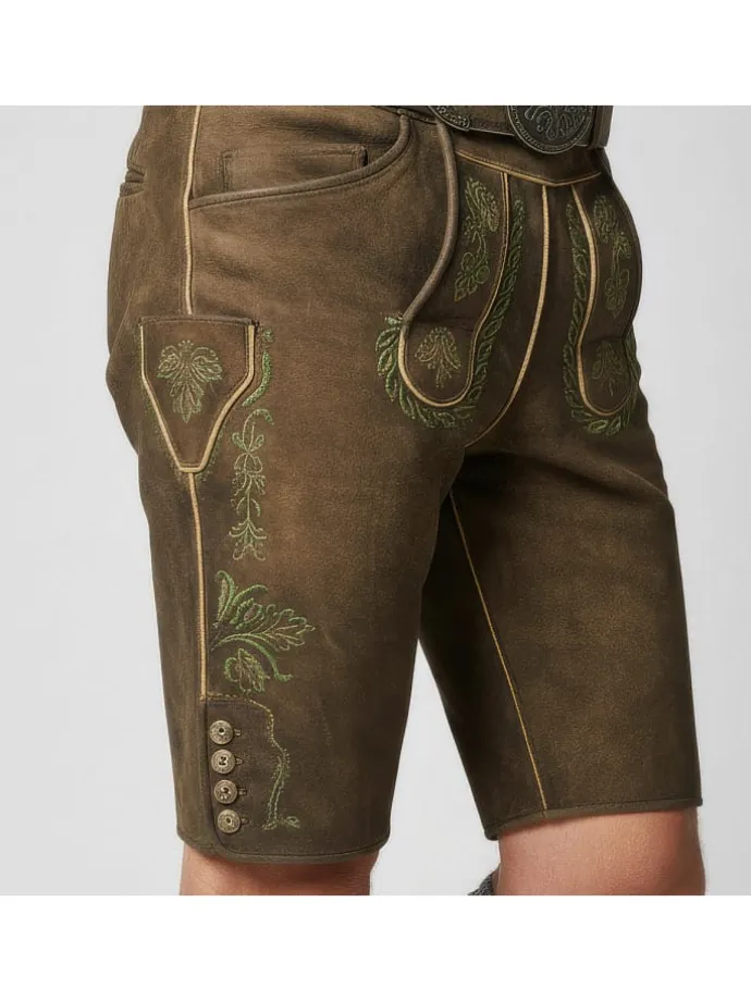 Lederhose Bertram in dunkelbraun