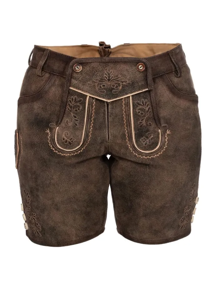Lederhose DESSAU in dunkelbraun
