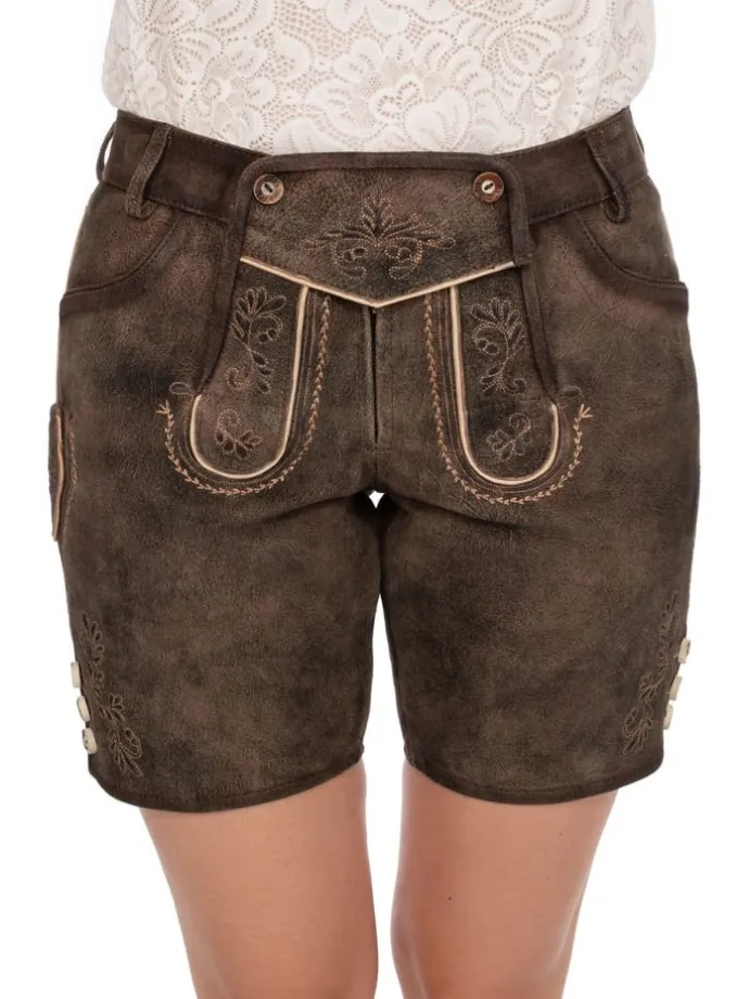 Lederhose DESSAU in mittelbraun