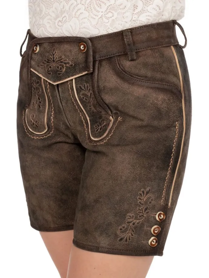 Lederhose DESSAU in mittelbraun