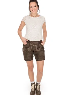 Lederhose DESSAU in mittelbraun