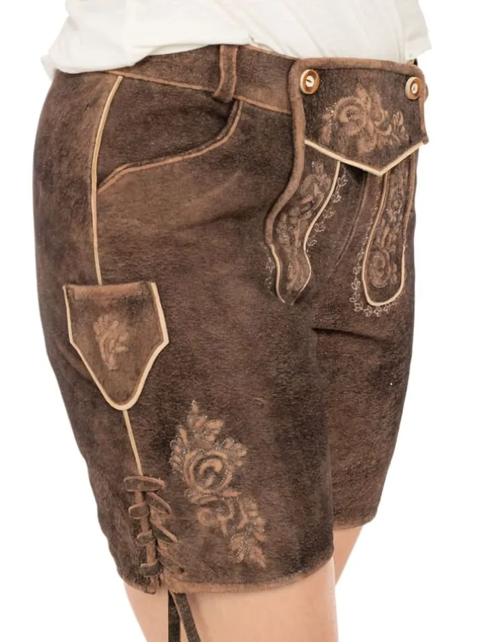 Lederhose FAY in dunkelbraun