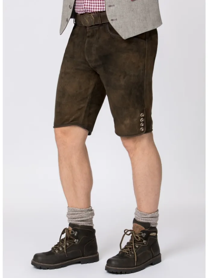 Lederhose "Fred" in bison gespeckt