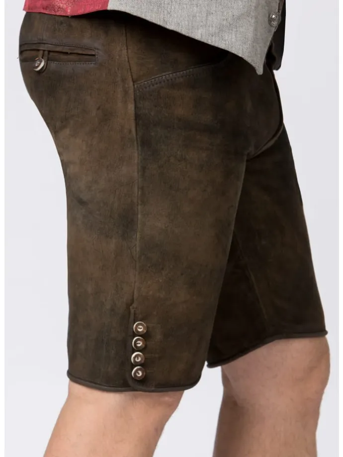 Lederhose "Fred" in bison gespeckt