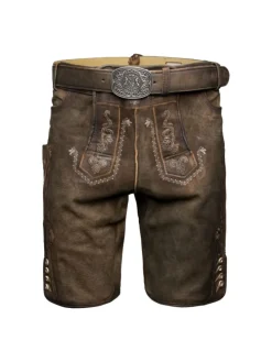 Lederhose Georg in dunkelbraun