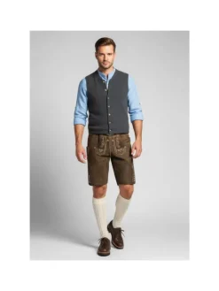 Lederhose Georg in dunkelbraun