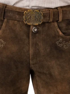 Lederhose HE1051 in braun