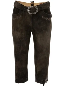 Lederhose HEDY in dunkelbraun