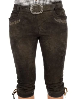 Lederhose HEDY in dunkelbraun