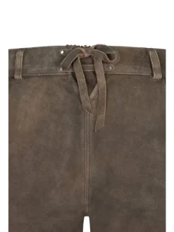 Lederhose Hotpant Meera in Mocca