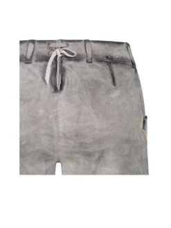 Lederhose Hotpant Tiana in Silber
