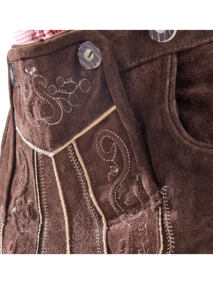 Lederhose in dunkelbraun