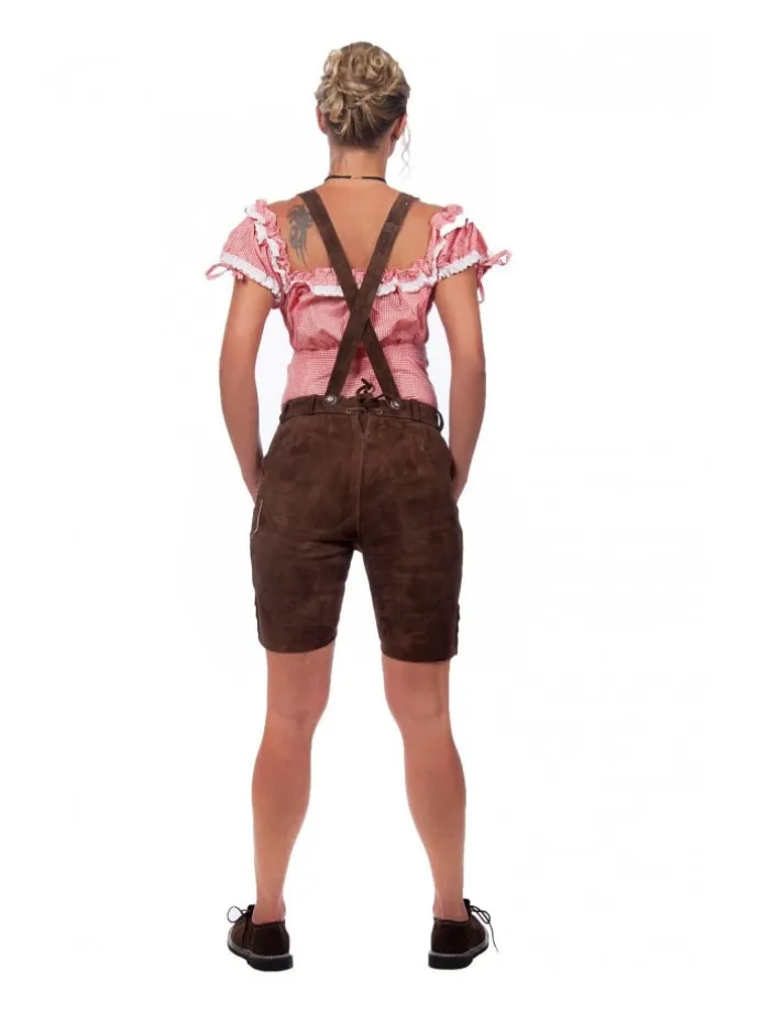Lederhose in dunkelbraun