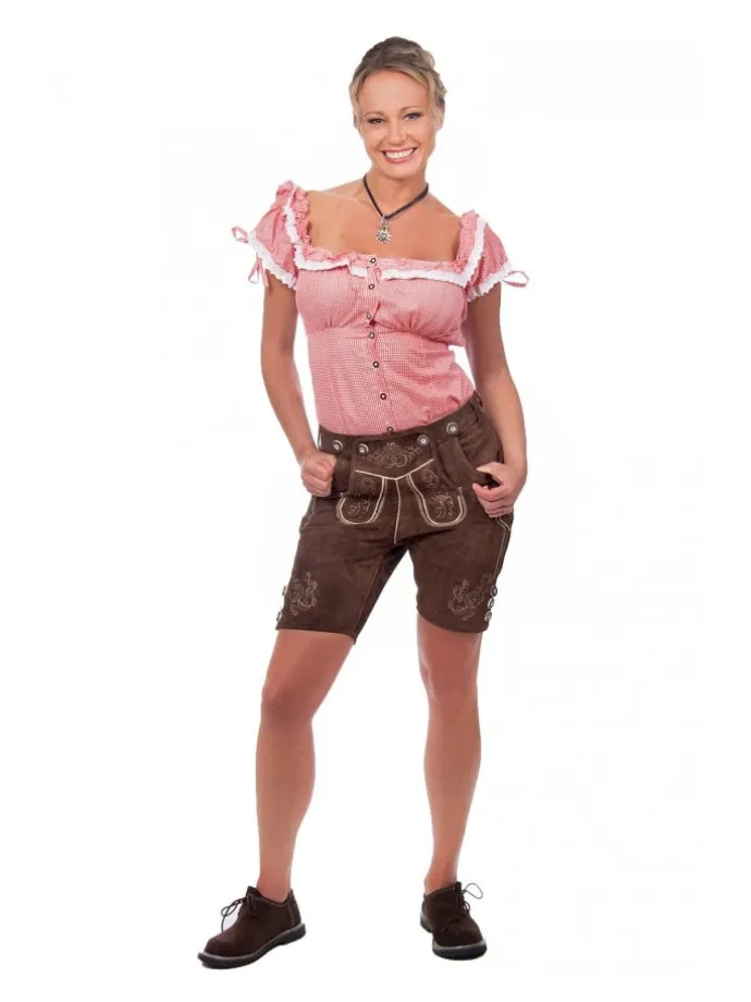Lederhose in dunkelbraun