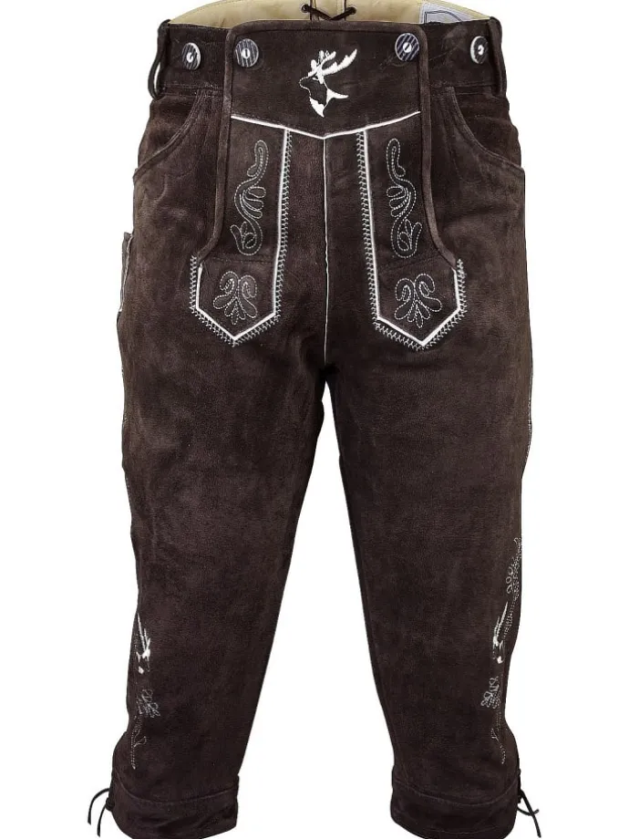 Lederhose in dunkelbraun