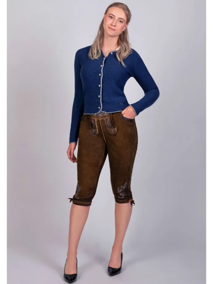 Lederhose in dunkelbraun