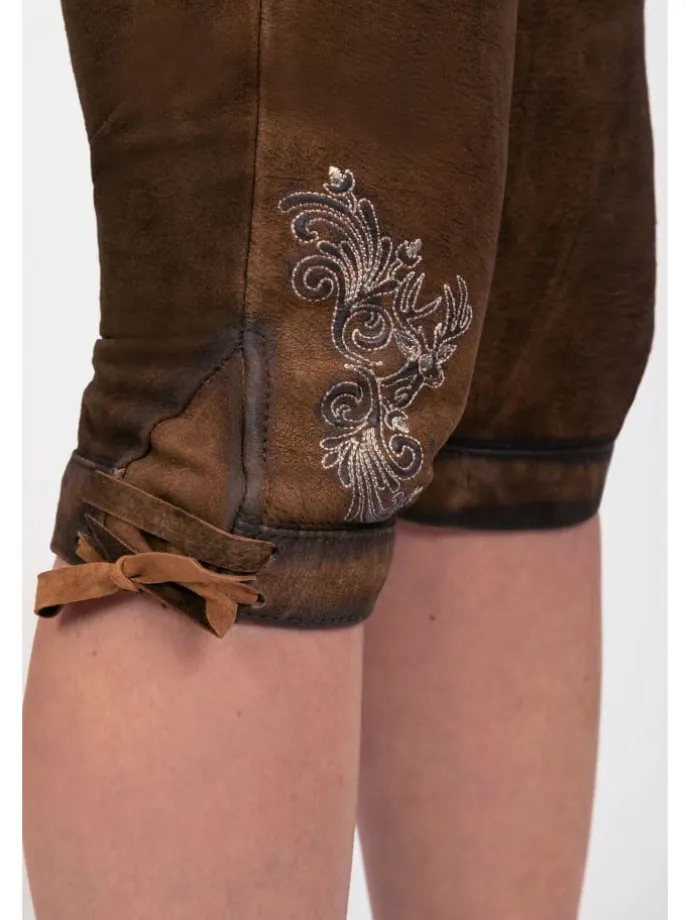 Lederhose in dunkelbraun
