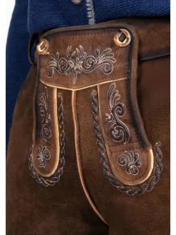 Lederhose in dunkelbraun