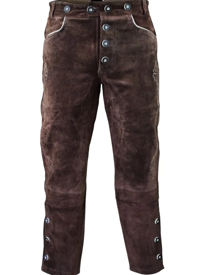 Lederhose in dunkelbraun