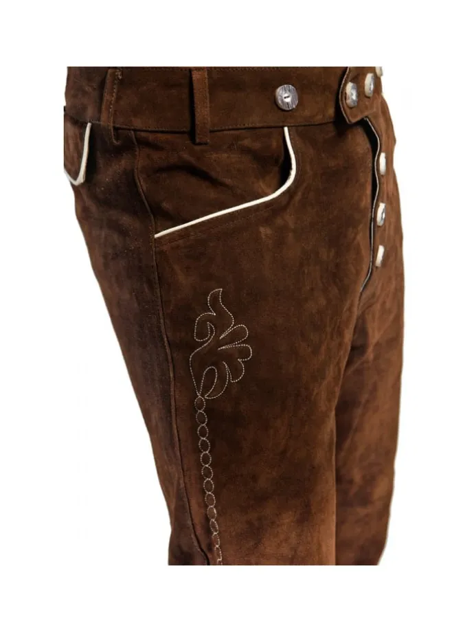 Lederhose in dunkelbraun