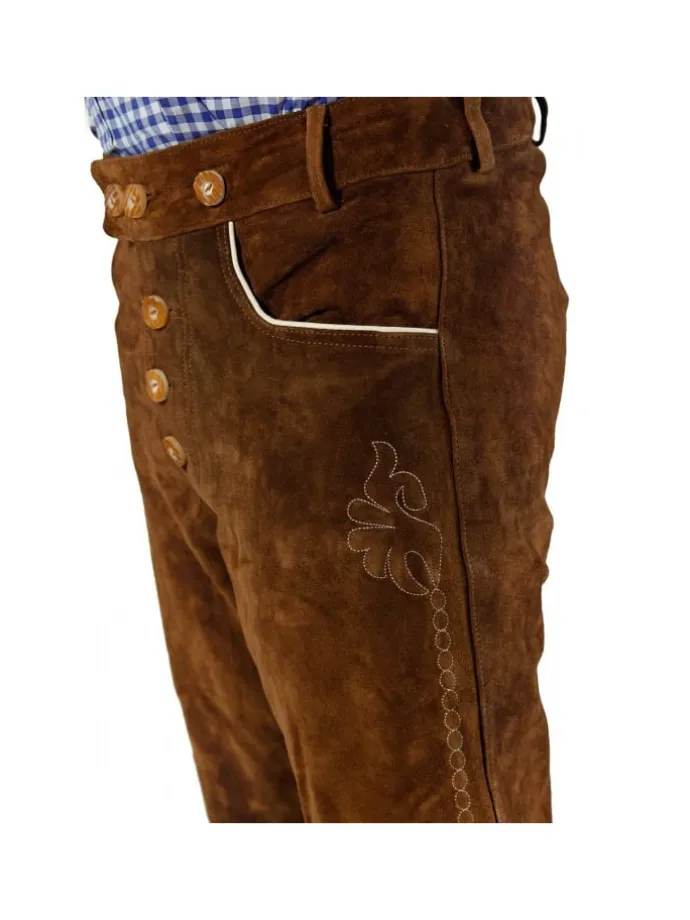 Lederhose in mittelbraun