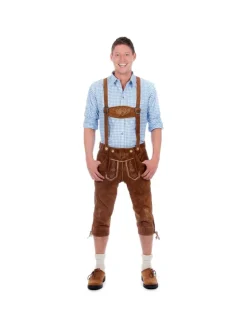 Lederhose in mittelbraun