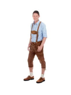 Lederhose in mittelbraun