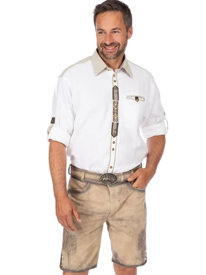 Lederhose JONAS-gespeckt in natur
