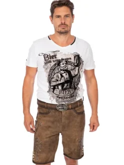 Lederhose JONAS-gespeckt in braun