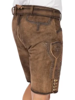 Lederhose JONAS-gespeckt in braun