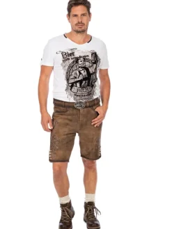 Lederhose JONAS-gespeckt in braun
