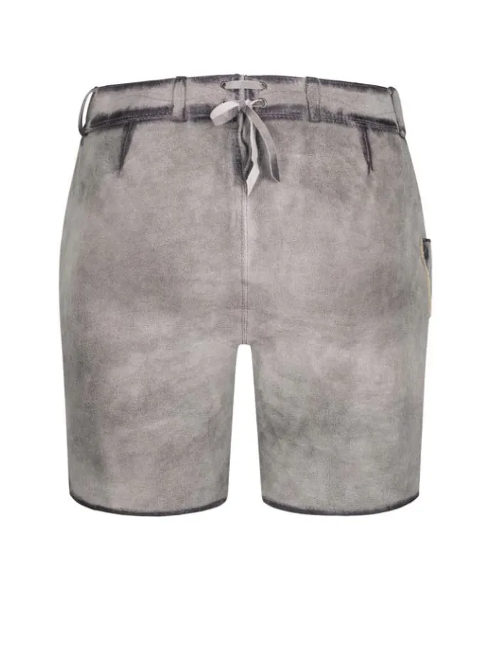 Lederhose kurz Tiana M in Silber