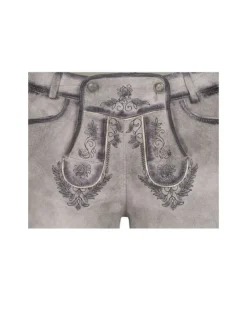 Lederhose kurz Tiana M in Silber