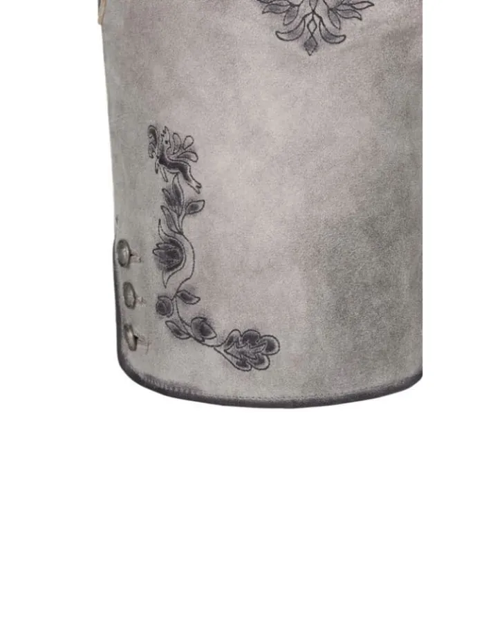 Lederhose kurz Tiana M in Silber