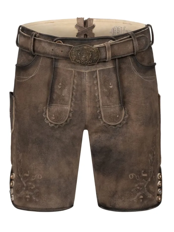 Lederhose kurz Winsen in Iced Coffee