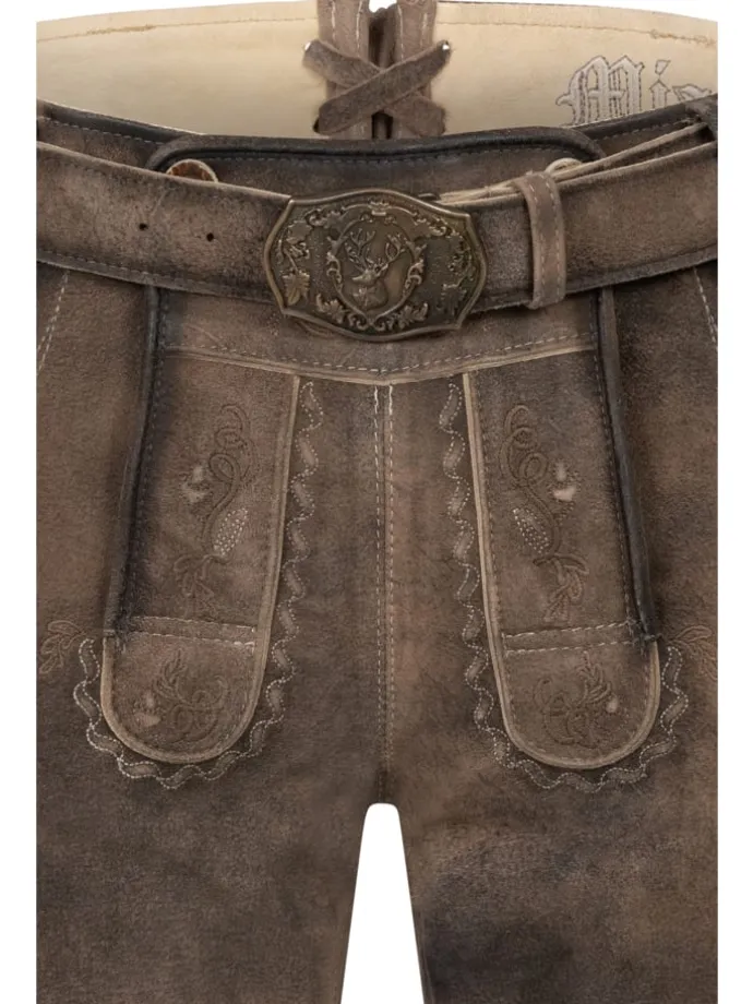 Lederhose kurz Winsen in Iced Coffee