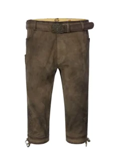 Lederhose Leifers in grau