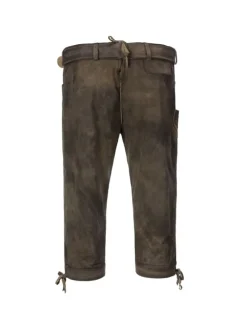 Lederhose Leifers in grau