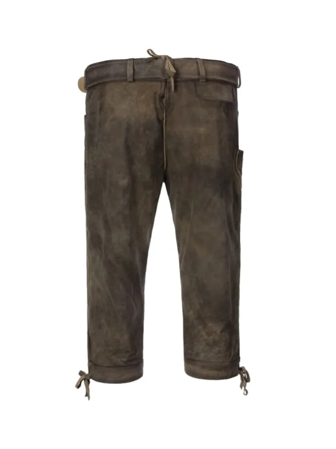 Lederhose Leifers in grau
