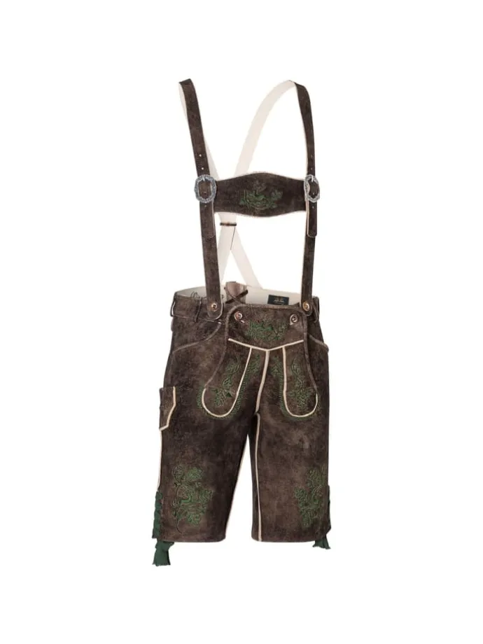 Lederhose Leopold K20 in Grün
