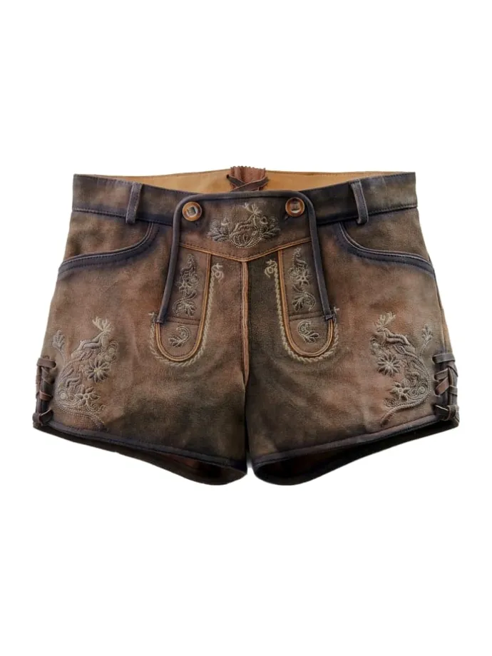 Lederhose MAILA in braun