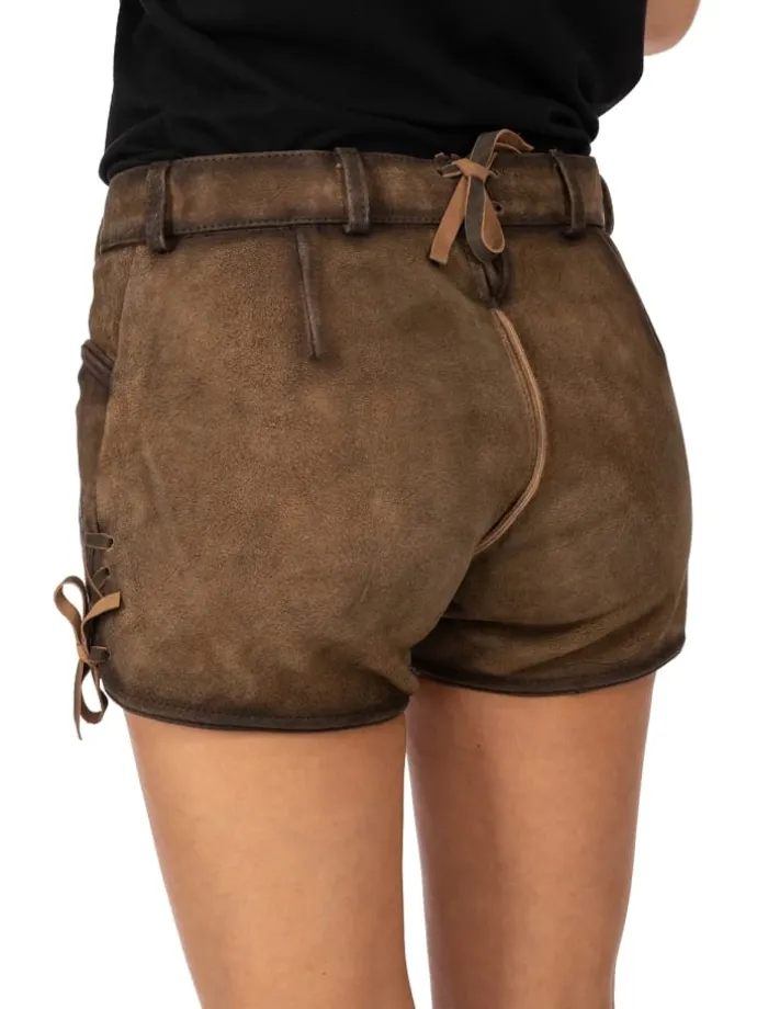 Lederhose MAILA in braun
